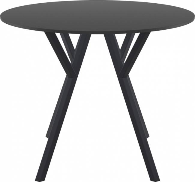 Стол пластиковый Max Table Ø90 черный Ø900х740 мм Стол пластиковый Max Table Ø90 черный Ø900х740 мм