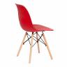 Стул CINDY (EAMES) (mod. 001) дерево бук/металл/сиденье пластик, 51x46x82см, красный/red (Комплект из 4 шт.) красный/red дерево бук/металл/сиденье пластик