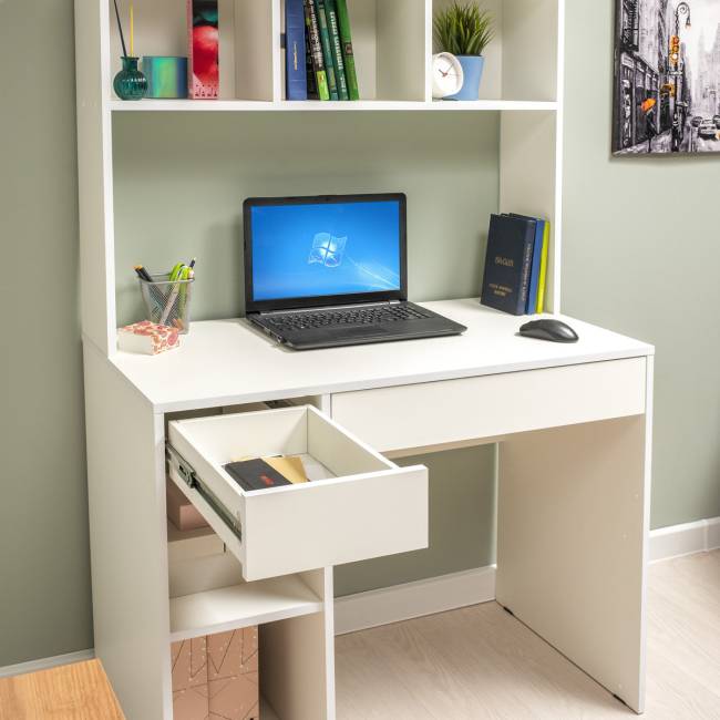 Стол компьютерный Комфорт 12.77F цвет белый шагрень Стол компьютерный Комфорт 12.77F цвет белый шагрень