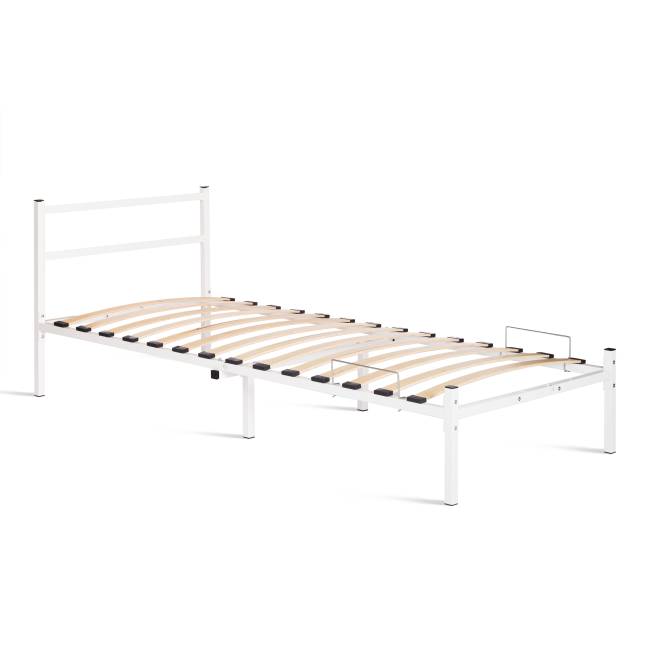 Кровать Marco металл, 90х200см, белый