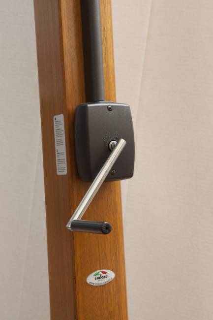 Зонт профессиональный 3х4 м Palladio Braccio имитация ироко, терракотовый 3000х4000 мм