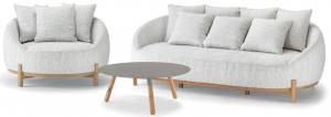 Комплект мягкой мебели Mone тик, светло-серый