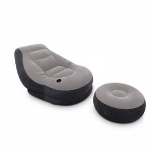 Надувное кресло 102х137х79см "Ultra Lounge" с пуфиком 64х28см, 100кг