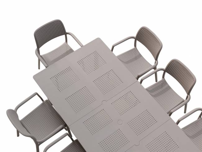 Стол пластиковый раздвижной Libeccio тортора 1600-2200х740х1000 мм