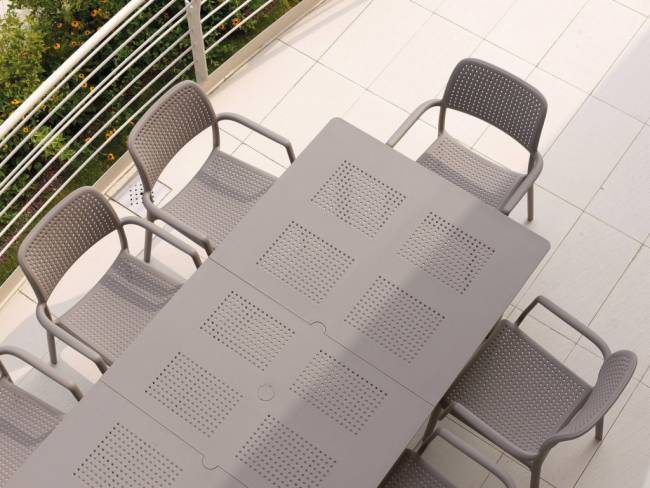 Стол пластиковый раздвижной Libeccio тортора 1600-2200х740х1000 мм