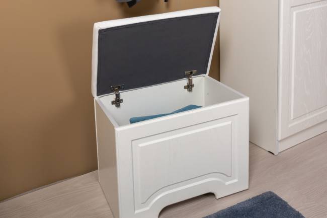 Стол туалетный с пуфом, с зеркалом и настольной полкой Ливерпуль цвет ясень ваниль/белый Стол туалетный с пуфом, с зеркалом и настольной полкой Ливерпуль цвет ясень ваниль/белый