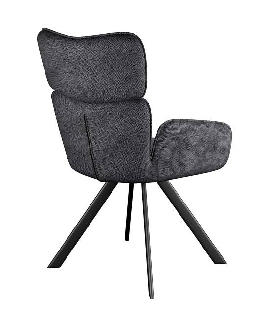 Стул DikLine 501 поворотный SB5 серый, ножки черные Стул DikLine 501 поворотный SB5 серый, ножки черные