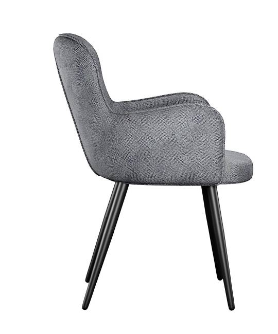 Стул DikLine 501 поворотный SB5 серый, ножки черные Стул DikLine 501 поворотный SB5 серый, ножки черные