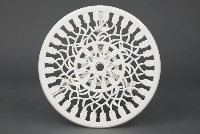 Комплект Secret de Maison Waltz of Flowers/Вальс Цветов (стол+2 стула) алюминиевый сплав, D60/H67, 52х40х89см, античный белый butter white алюминиевый сплав Комплект Secret de Maison Waltz of Flowers/Вальс Цветов (стол+2 стула) алюминиевый сплав, D60/H67, 52х40х89см, античный белый butter white алюминиевый сплав