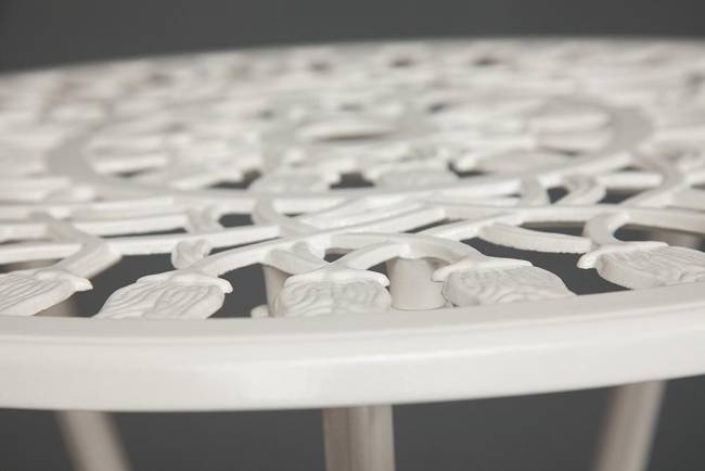 Комплект Secret de Maison Waltz of Flowers/Вальс Цветов (стол+2 стула) алюминиевый сплав, D60/H67, 52х40х89см, античный белый butter white алюминиевый сплав Комплект Secret de Maison Waltz of Flowers/Вальс Цветов (стол+2 стула) алюминиевый сплав, D60/H67, 52х40х89см, античный белый butter white алюминиевый сплав