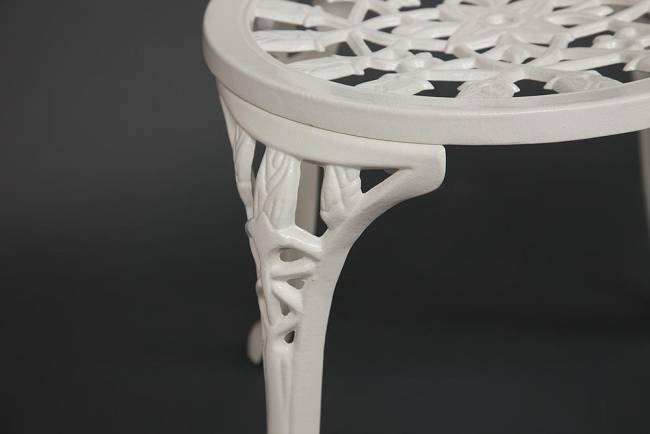 Комплект Secret de Maison Waltz of Flowers/Вальс Цветов (стол+2 стула) алюминиевый сплав, D60/H67, 52х40х89см, античный белый butter white алюминиевый сплав Комплект Secret de Maison Waltz of Flowers/Вальс Цветов (стол+2 стула) алюминиевый сплав, D60/H67, 52х40х89см, античный белый butter white алюминиевый сплав