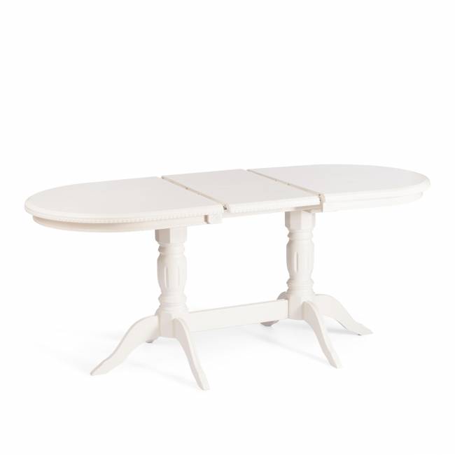 Стол COPPOLA бук, мдф, 140+40x80x77см, Ivory white Стол COPPOLA бук, мдф, 140+40x80x77см, Ivory white