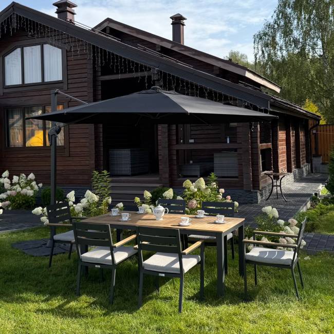 Зонт SKY BLACK круглый