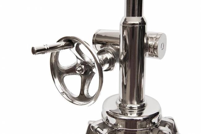 Лампа настольная на треноге Secret De Maison  mod. 44821) латунь/дерево палисандр,  42х42х81см, античная медь/коричневый античная медь/коричневый латунь/дерево палисандр