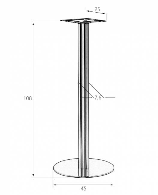 Подстолье барное DOBRIN STAN HIGH