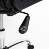 Кресло офисное TetChair CH 9944 хром (Искусств. чёрная кожа)