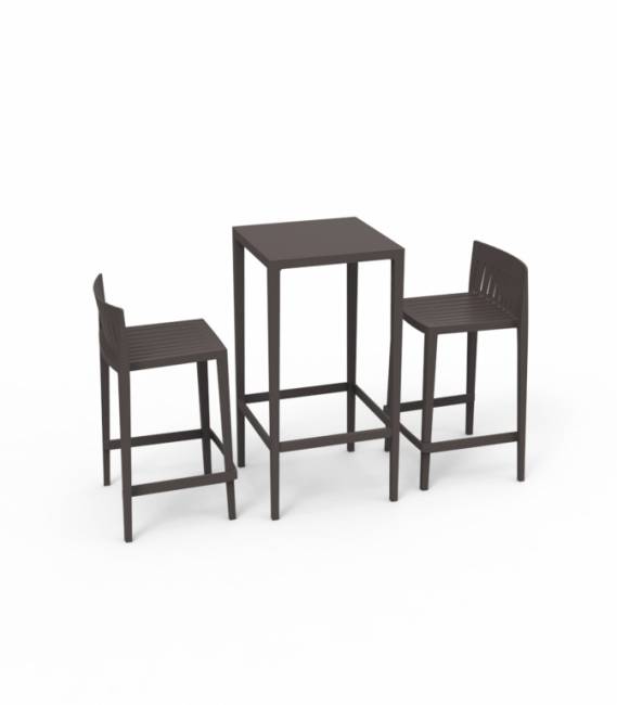 Стол пластиковый барный Spritz Basic бронзовый 500x500x1000 мм