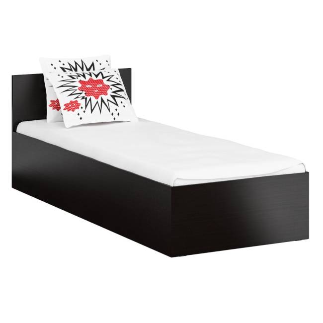 Кровать односпальная 800 с пеналом Стандарт цвет венге Кровать односпальная 800 с пеналом Стандарт цвет венге