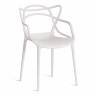 Стул Cat Chair (mod. 028) пластик, 53 x 59 x 82,5 см, белый (White C0057) (Комплект из 2 шт.) белый (White C0057) пластик