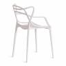 Стул Cat Chair (mod. 028) пластик, 53 x 59 x 82,5 см, белый (White C0057) (Комплект из 2 шт.) белый (White C0057) пластик