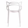 Стул Cat Chair (mod. 028) пластик, 53 x 59 x 82,5 см, белый (White C0057) (Комплект из 2 шт.) белый (White C0057) пластик