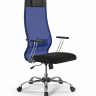 Кресло Sit 10 B1-111T - X2+UMF(X1) /Ub00/Wh00/T1bp-c(M09.B21.G20.W01), синий-черный