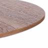 Стол RUSTO (mod. 283) МДФ/металл, D100 х 75 см, Black (Черный) / Walnut (Орех) 10 Black (Черный) / Walnut (Орех) 10 МДФ/металл
