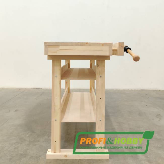 Верстак деревянный "Мастер", сосна