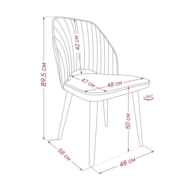 Стул Leset Арман 360 (поворотный механизм) Латте Чёрный Стул Leset Арман 360 (поворотный механизм) Латте Чёрный