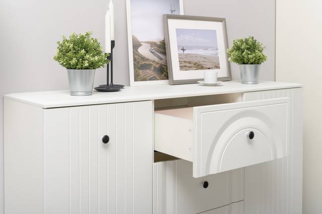 Белая мебель для спальни Валенсия № 17 цвет белый шагрень