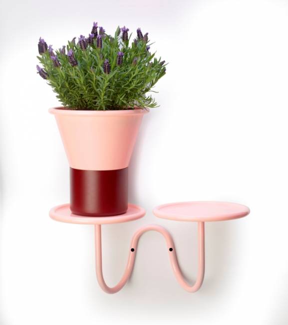 Ваза для цветов Mimosa бледно-розовый, бордовый Ø245х250 мм Ваза для цветов Mimosa бледно-розовый, бордовый Ø245х250 мм