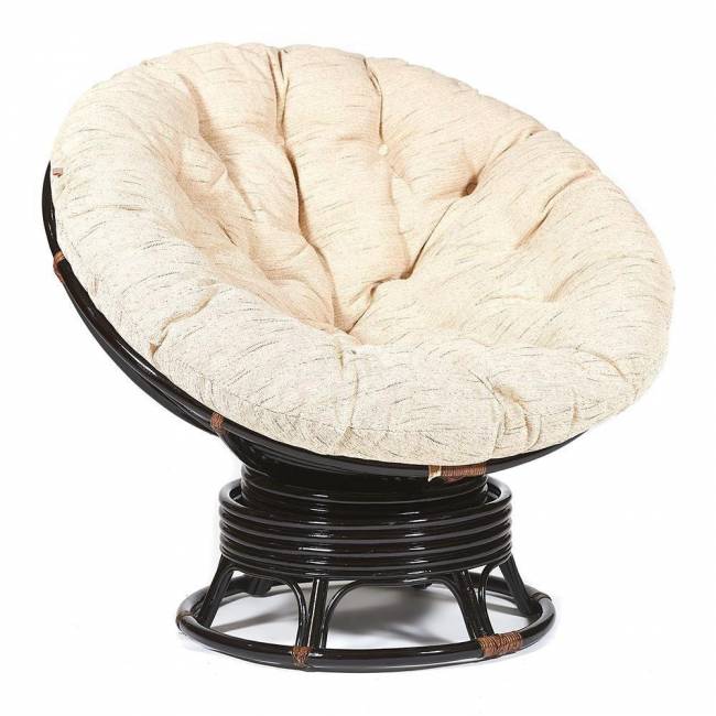 Кресло-качалка PAPASAN/ПАПАСАН w 23/01 B /с подушкой/ 115х78х104 см, Antique brown (античный черно-коричневый), ткань Старт Antique brown (античный черно-коричневый) Кресло-качалка PAPASAN/ПАПАСАН w 23/01 B /с подушкой/ 115х78х104 см, Antique brown (античный черно-коричневый), ткань Старт Antique brown (античный черно-коричневый)
