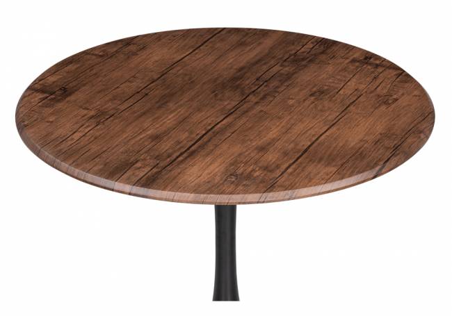 Стол деревянный Тулип 90х73 орех кантри / черный