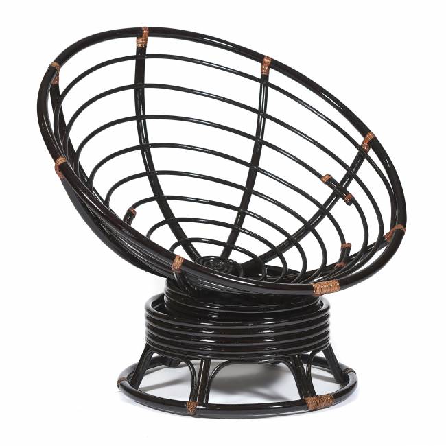 Кресло-качалка PAPASAN/ПАПАСАН w 23/01 B /без подушки/ 115х78х104 см, Antique brown (античный черно-коричневый) Antique brown (античный черно-коричневый)