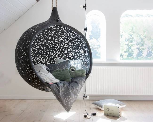 Подвесное кресло-кокон "Bios Mini", Черное