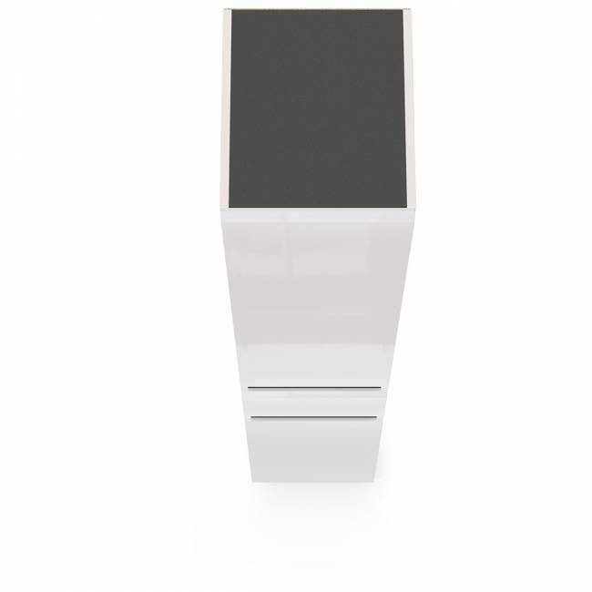 Шкаф с ящиком Сидней 13.202 цвет белый/чёрный/МДФ белый глянец Шкаф с ящиком Сидней 13.202 цвет белый/чёрный/МДФ белый глянец