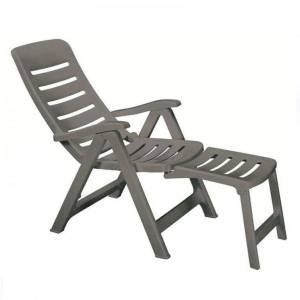 Шезлонг-лежак пластиковый SCAB GIARDINO, Quintilla with extension armchair Тортора Шезлонг-лежак пластиковый SCAB GIARDINO, Quintilla with extension armchair Тортора
