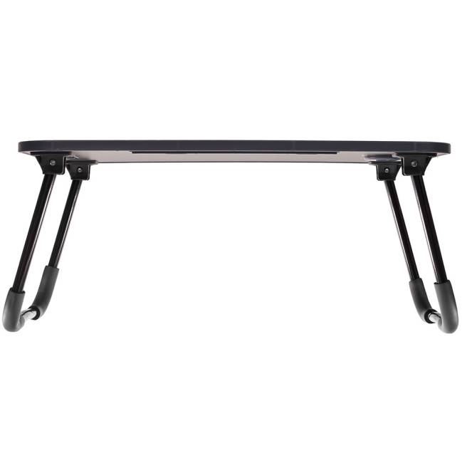 Стол складной с подстаканником «ЛАЙТ», 59,5x39,5x26,4см, мдф, металл, темн. дерево, чёрный Стол складной с подстаканником «ЛАЙТ», 59,5x39,5x26,4см, мдф, металл, темн. дерево, чёрный