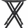 Стол пластиковый складной Helen Folding Table Ø60 черный Ø600х740 мм