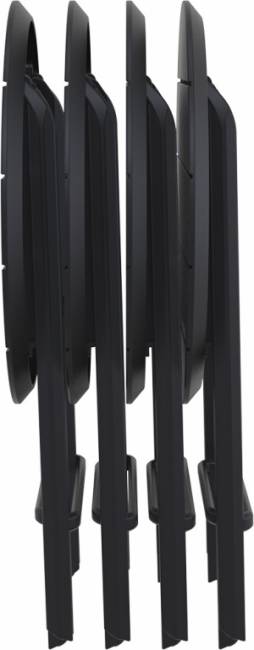 Стол пластиковый складной Helen Folding Table Ø60 черный Ø600х740 мм