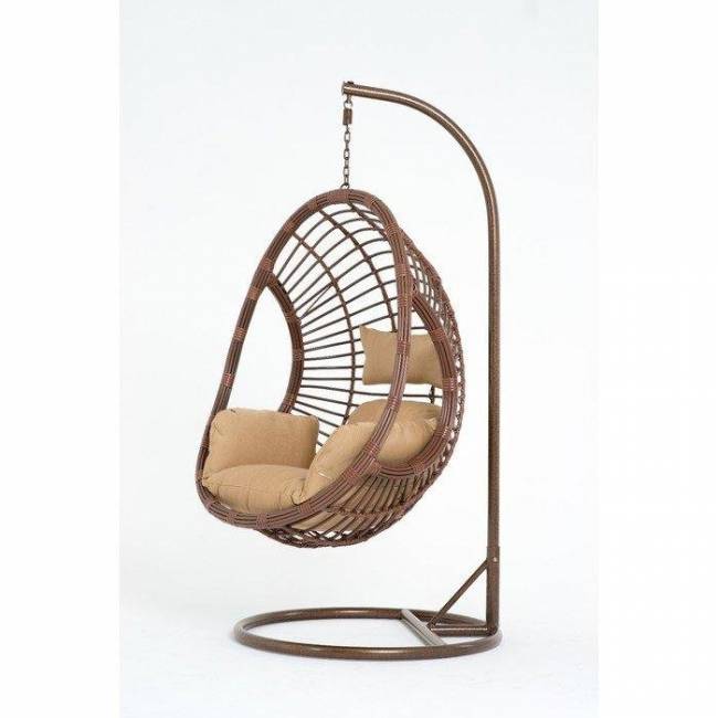 Подвесное кресло из искусственного ротанга Vinotti 44-004-16 Подвесное кресло из искусственного ротанга Vinotti 44-004-16