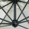 Зонт профессиональный 3х3 м Leonardo Braccio антрацит, слоновая кость 3000х3000 мм