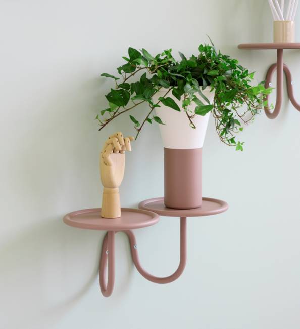 Ваза для цветов Mimosa лен, карамельный Ø195х310 мм