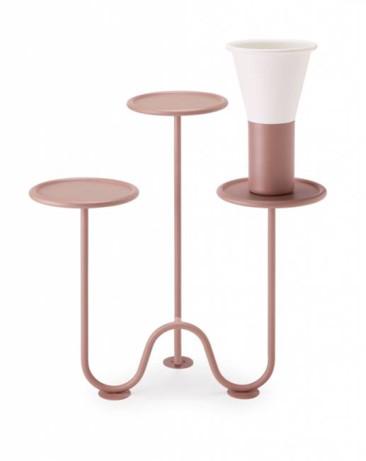 Ваза для цветов Mimosa лен, карамельный Ø195х310 мм