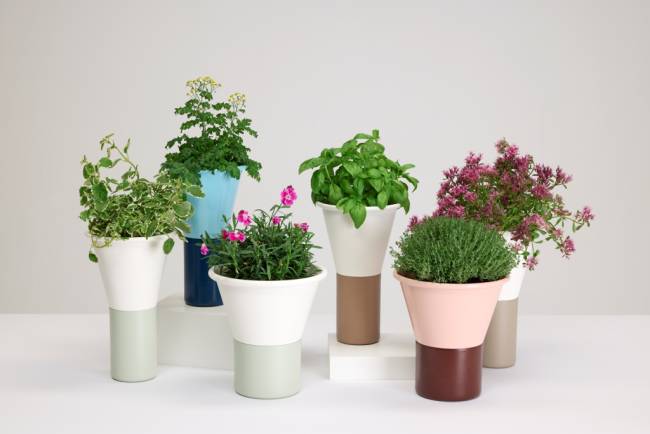 Ваза для цветов Mimosa лен, карамельный Ø195х310 мм