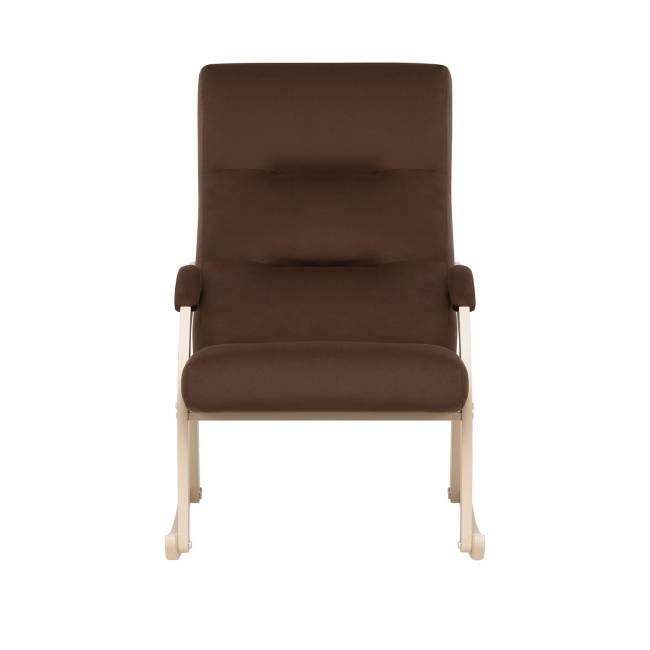 Кресло-качалка Leset Дэми Слоновая кость V23 молочный шоколад