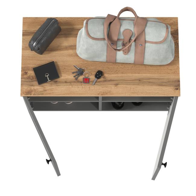 Тумба Остин 13.257 цвет серый графит/дуб крафт золотой Тумба Остин 13.257 цвет серый графит/дуб крафт золотой