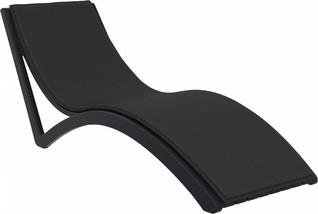 Матрас для шезлонга Slim черный 2040х620х30 мм Матрас для шезлонга Slim черный 2040х620х30 мм