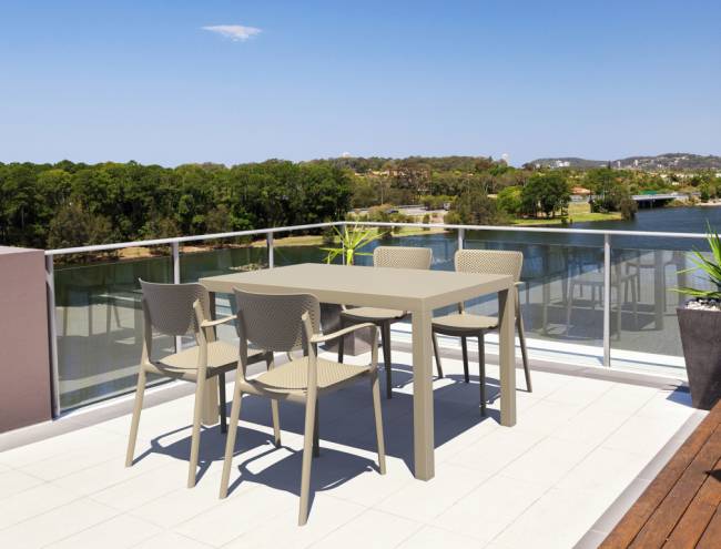 Стол пластиковый Ares 140 бежевый 1400х800х750 мм Стол пластиковый Ares 140 бежевый 1400х800х750 мм